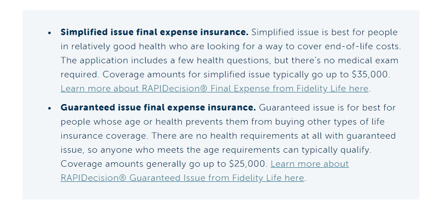 fidelity life simplified issue guaranteed issue fidelity life simplified issue guaranteed issue